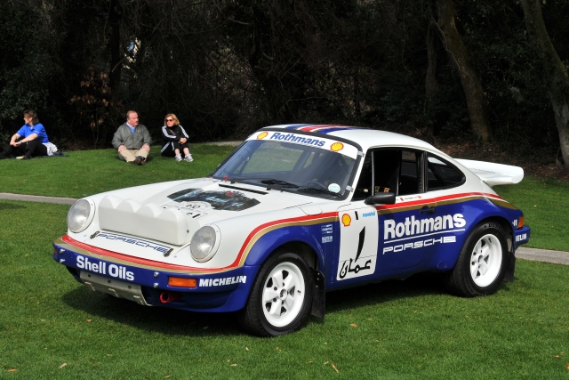 Porsche 911 rally car, one day before the 2013 Amelia Island Concours dElegance in Florida (9373)