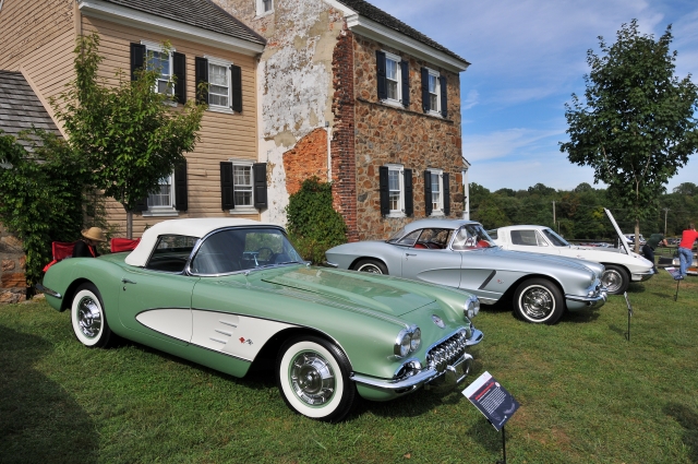 1960 Chevrolet Corvette with 283 cid V8, 1 of 65 painted Cascade Green with Ermine White coves, Bradley & Marilyn Bean (8365)