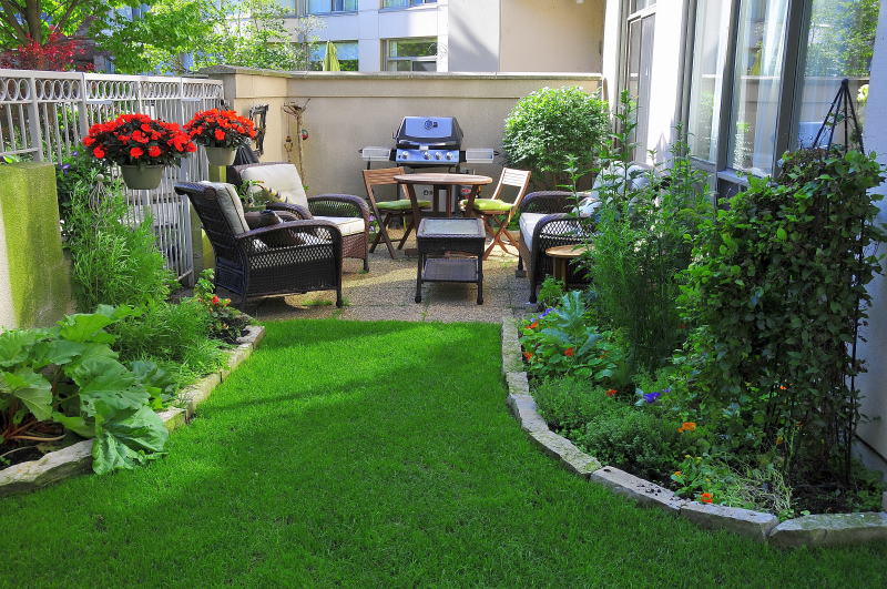 The south patio