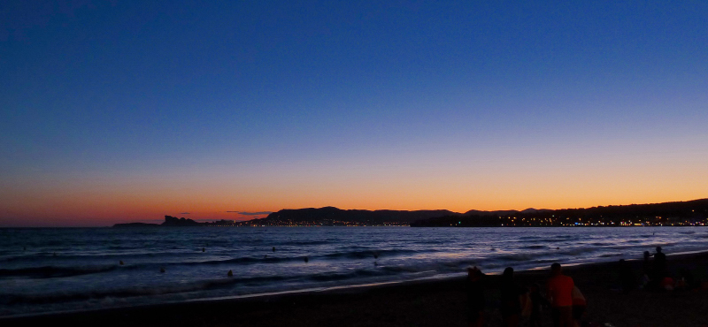 Le soir sur la plage...