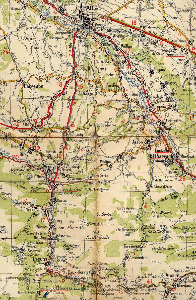 Carte Michelin 1927 