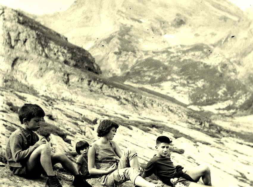 Gourette, les jeunes en balade
