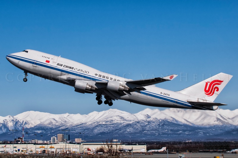 Air China Cargo 747-400, Takeoff Anchorage