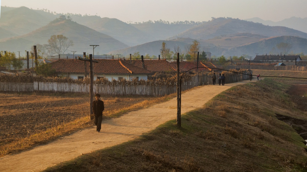 North Korean village