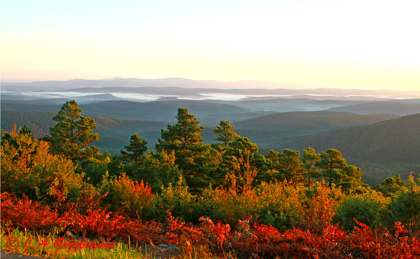 early morning view from Emerald Vista