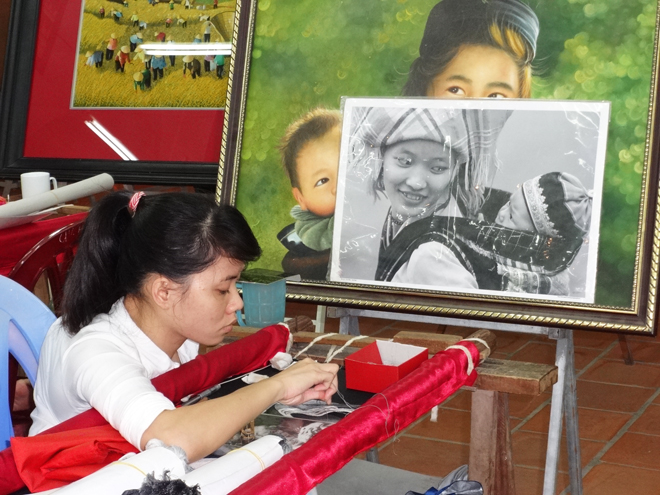 Artisan at a sheltered workshop employing disabled citizens - started after the Vietnam war with the U.S.  
