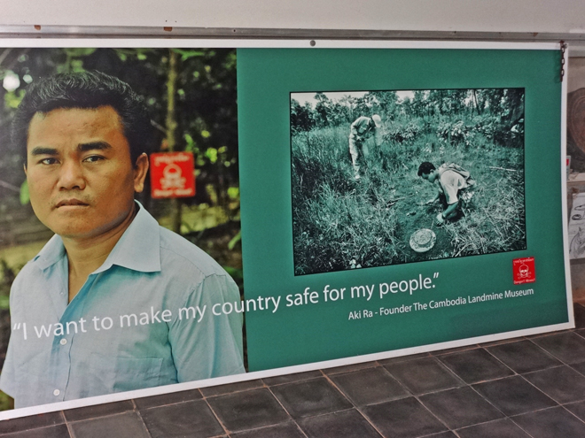 Aki Ra, founder of the the Cambodian Landmine Museum Relief Facility (CLMMRF) - Angkor, Siem Reap Province, Cambodia