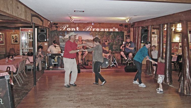 Dancing at Pont Breauxs Cajun Restaurant in Breaux Bridge in southwestern Louisiana