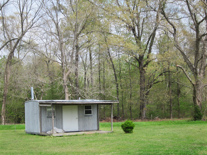 Structure near a back road in southern Mississippi