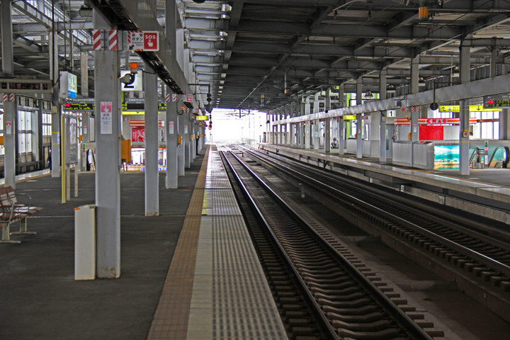Main train station in Komatsu. We took a train from this station to Kyoto