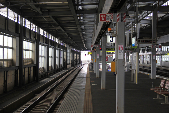 Main train station in Komatsu. We took a train from this station to Kyoto