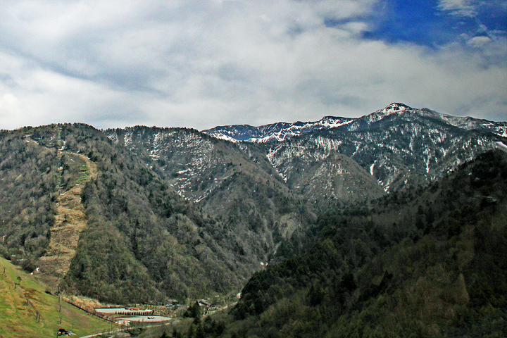 Majestic snow capped mountains - seen while traveling from Suwa-shi to Takayama