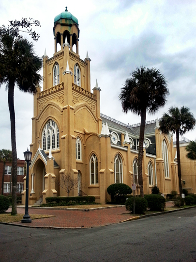 Temple Mickve Israel (founded 1790) - third oldest Jewish congregation in the U.S. & the only Gothic-style synagogue in the U.S.