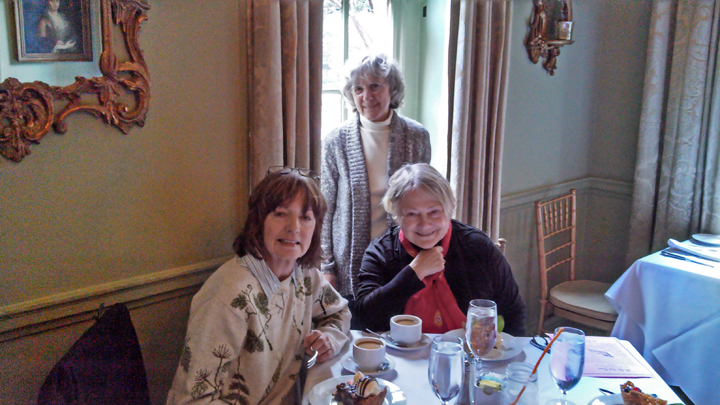 Judy, Renee and Mary Louise at the Olde Pink House Restaurant - Savannah