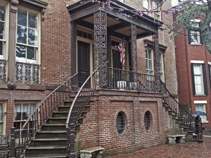 The Wilkes House - a former boarding house now home to Mrs. Wilkes Dining Room (entrance on the right side of the steps)