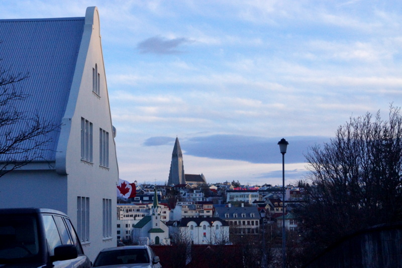 Hallgrmur teigir sig til himins.