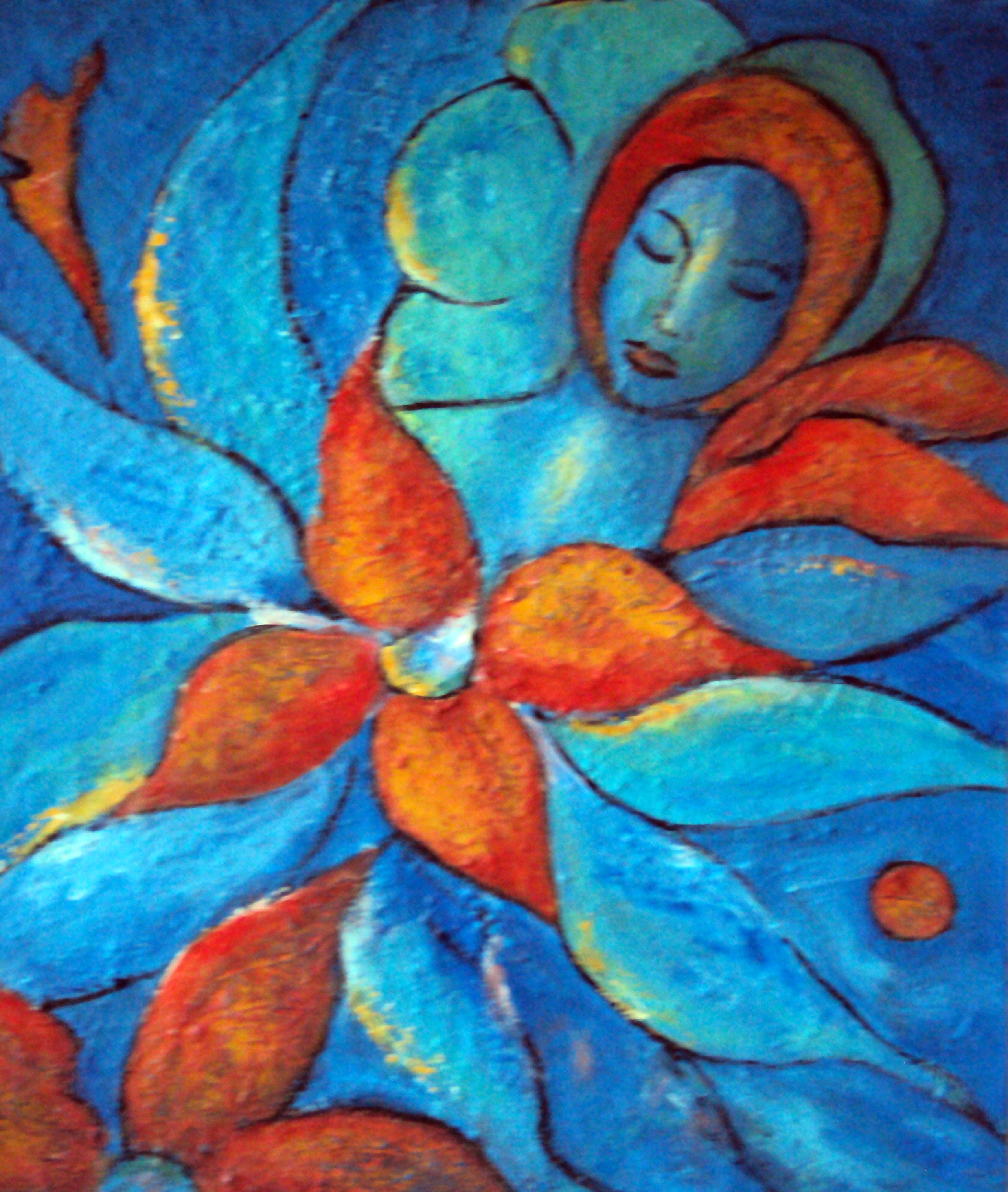 Trumen, Leinwand, 60x70, Acryl