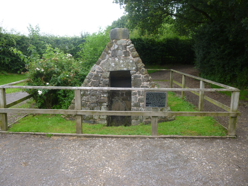 King Richards well. Cairn erected in 1813 to make the site of the well where Richard III took his last drink before his death