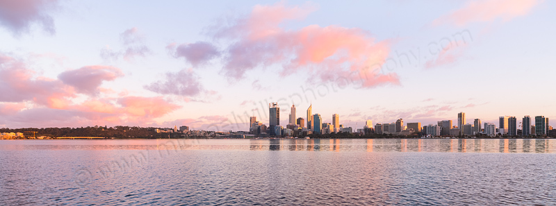 Perth and the Swan River at Sunrise, 21st September 2013