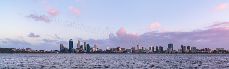 Perth and the Swan River at Sunrise, 25th September 2013