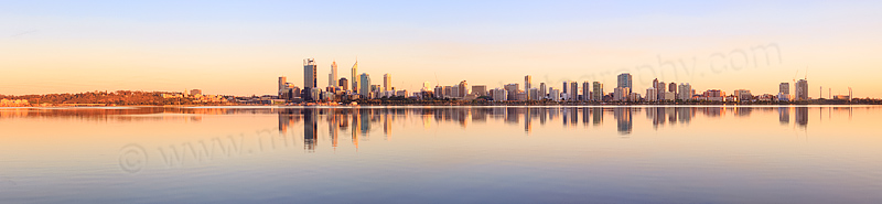 Perth and the Swan River at Sunrise, 29th October 2013