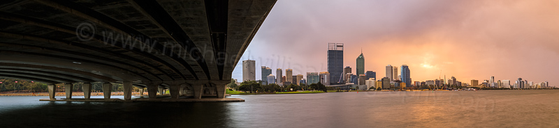 Perth and the Swan River at Sunrise, 8th May 2014