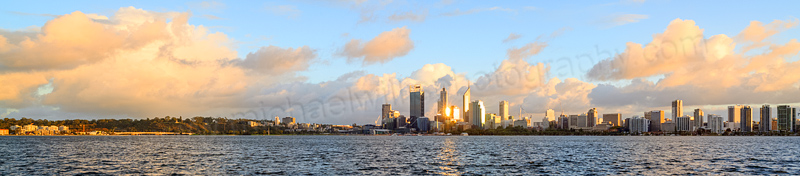 Perth and the Swan River at Sunrise, 9th May 2014