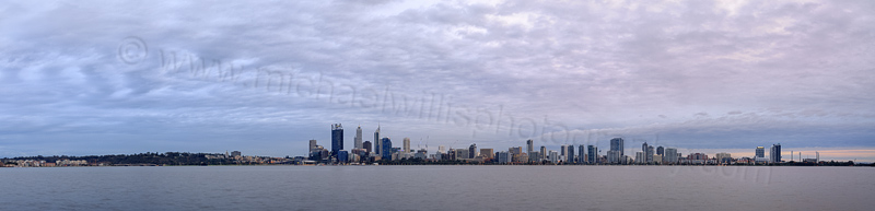 Perth and the Swan River at Sunrise, 9th June 2014