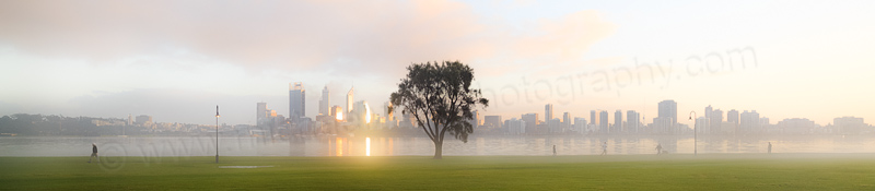 Misty Morning by the Swan River, 24th July 2014