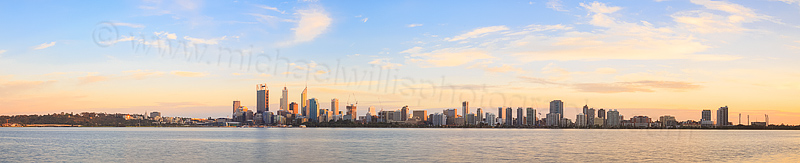 Perth and the Swan River at Sunrise, 4th September 2014