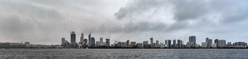 Perth and the Swan River at Sunrise, 5th October 2014