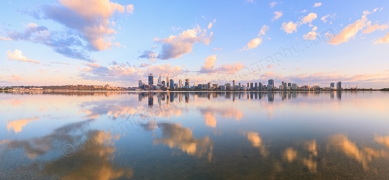 Perth and the Swan River at Sunrise, 18th November 2014