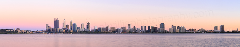 Perth and the Swan River at Sunrise, 11th December 2014