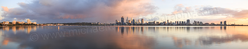 Perth and the Swan River at Sunrise, 4th May 2015