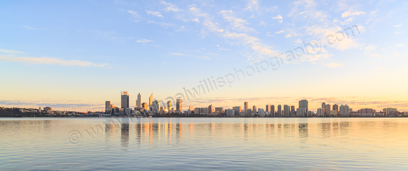 Perth and the Swan River at Sunrise, 30th May 2015