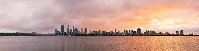 Perth and the Swan River at Sunrise, 19th September 2015