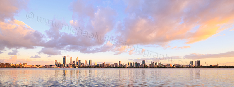 Perth and the Swan River at Sunrise, 19th November 2015