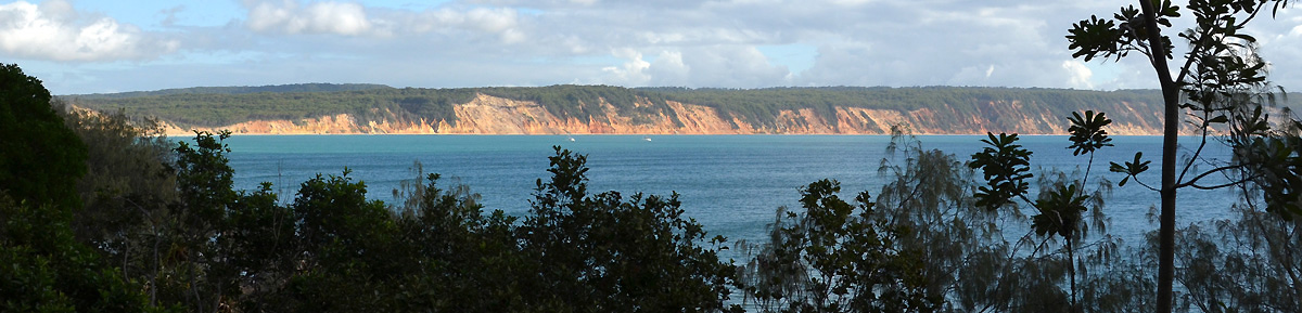 coloured sands of Rainbow Beach