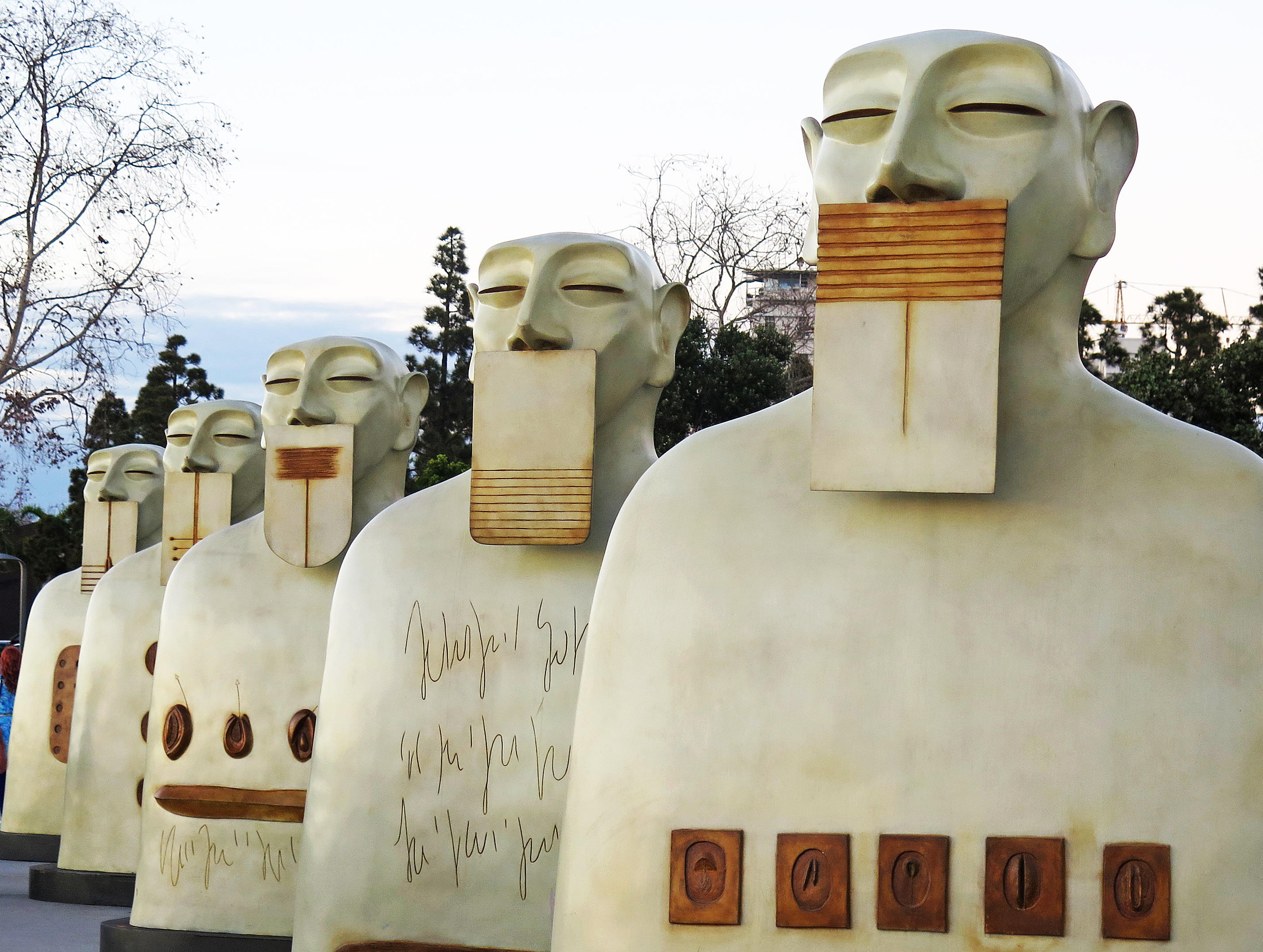 Jose Revelinos Our Silences Sculpture at Ruocco Park