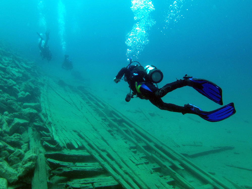Diving in Tobermory.