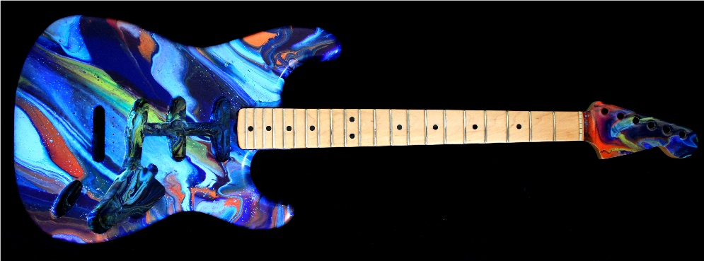 Fender Stratocaster Front (client clear coated and built up finished guitar)