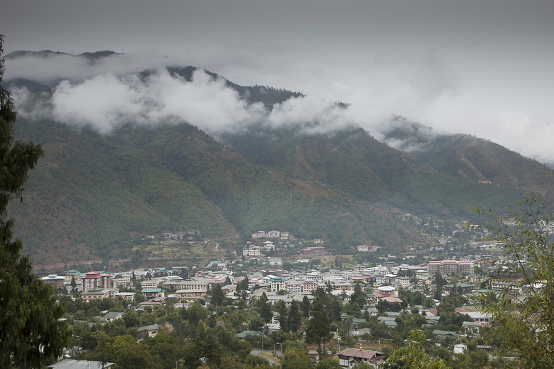 Thimphu in the rain