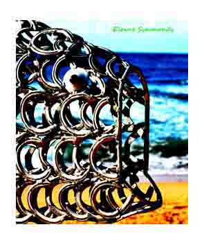 This fish was part of an art installation
at Avoca Beach last winter.
I manipulated the image in order
to make the the metallic fish stand out from
the sea and the sand.