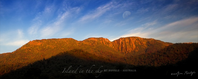 Mt Buffalo & Moon
