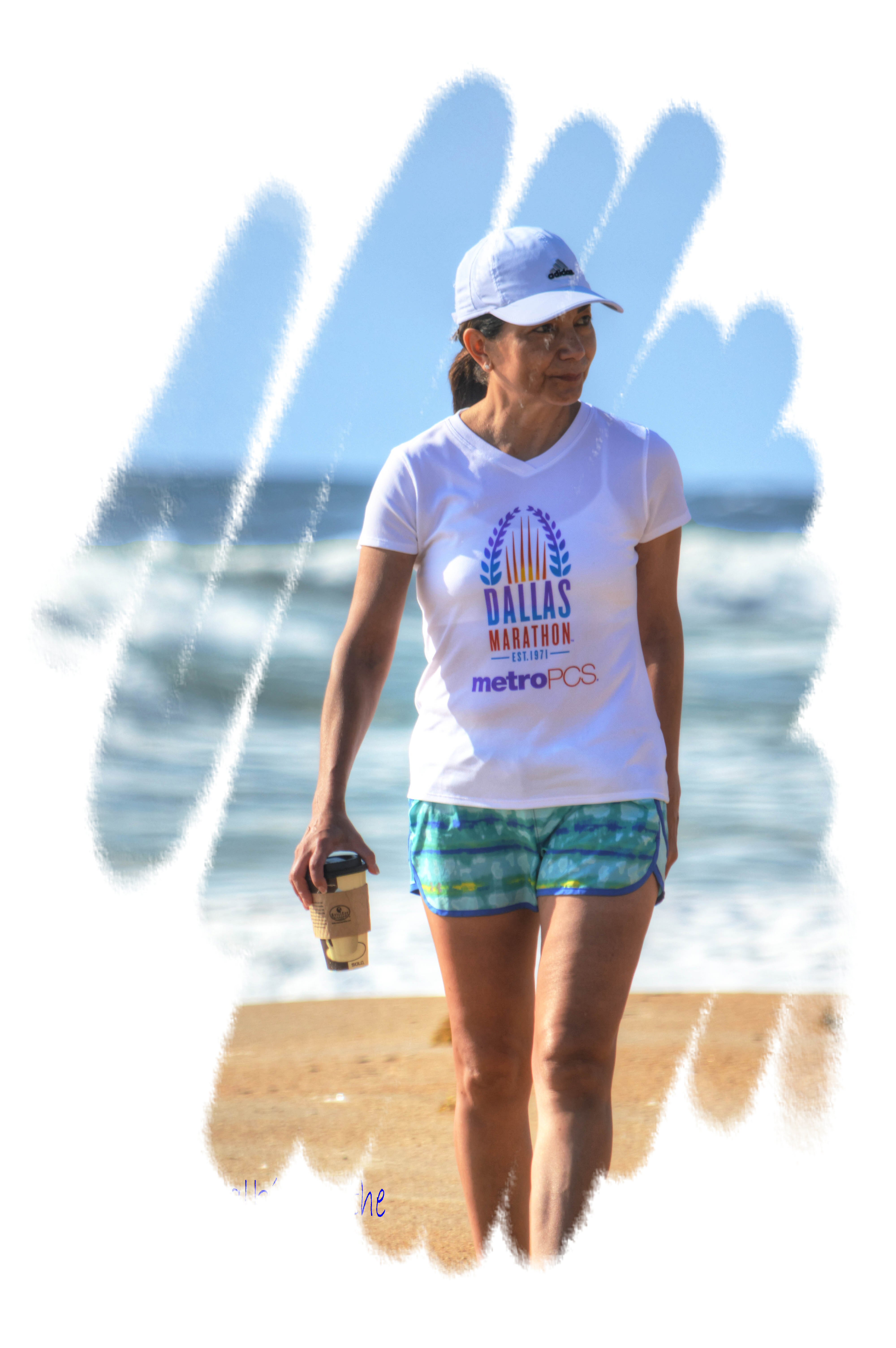 Teri on the beach at Hammock Bay