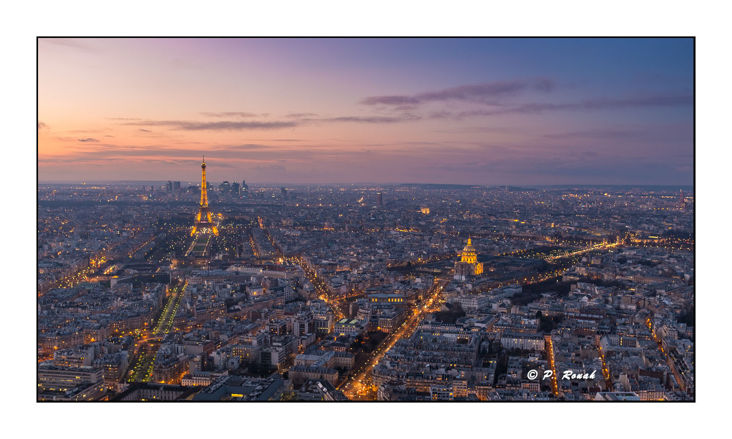 Paris - La nuit arrive sur la Tour Montparnasse - Fvrier 2016 - 9856