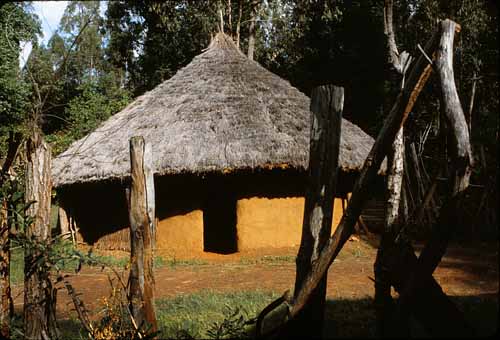 Village Hut, Kenya Backcountry, 1981