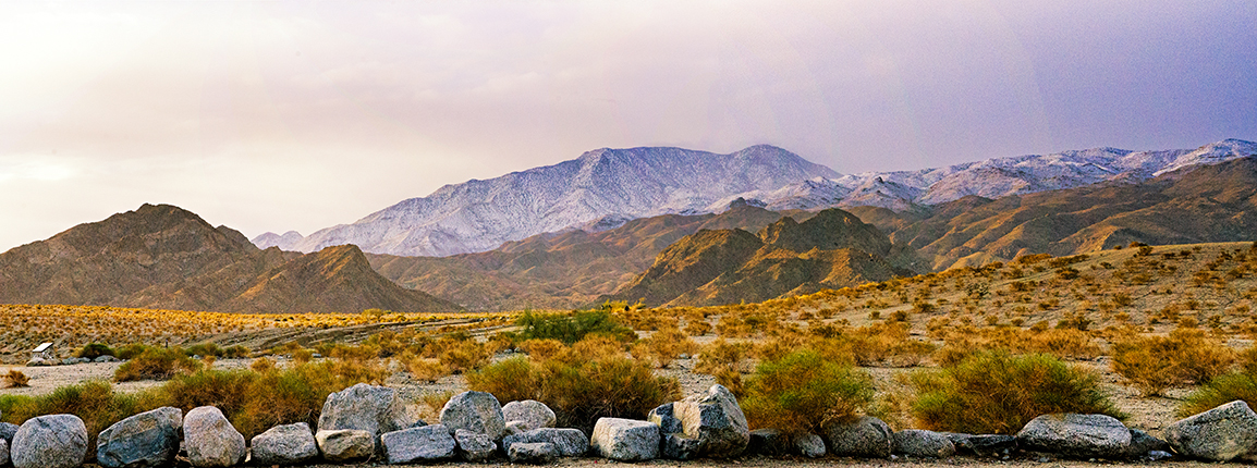 Snow above  La Quinta Dec 14