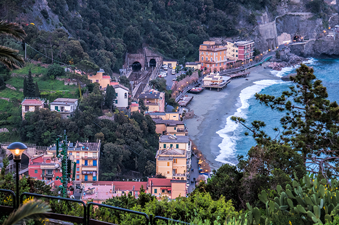 Monterosso al Mare & the train tunnels to the other four villages