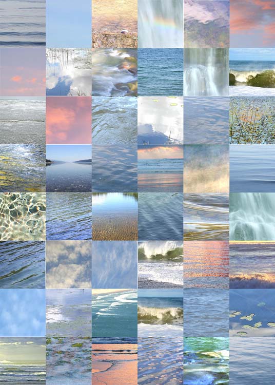 12 water, sky quilt 